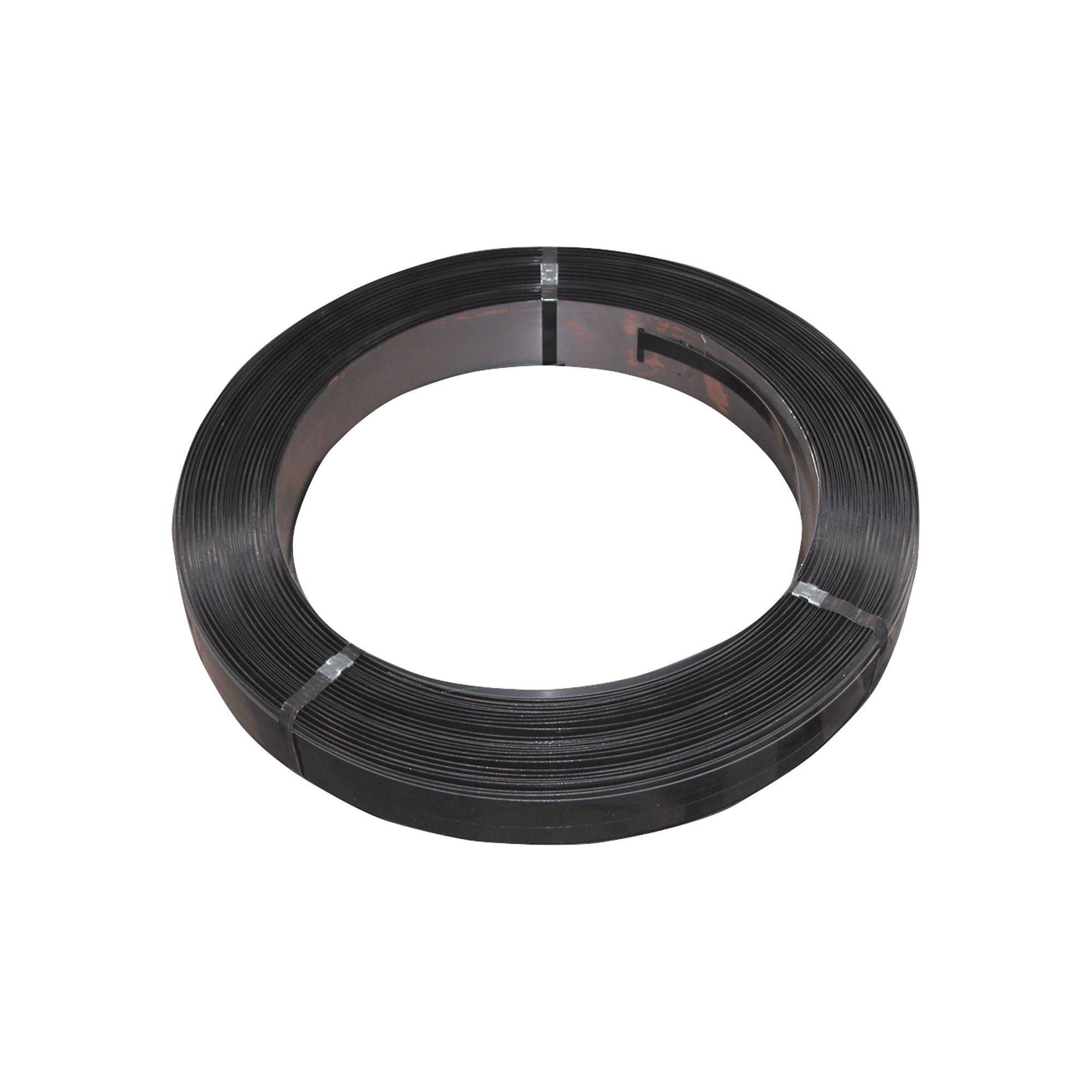 Vestil High-Strength Steel Strapping, 1/2in., 16in. x 3in. Core, 2540ft., Black, Model# SS-12-HS